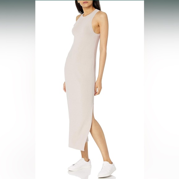 The Drop Women's Gabriela High Neck Cut-in A-line Side-Slit Maxi Sweater Dress - Picture 6 of 7